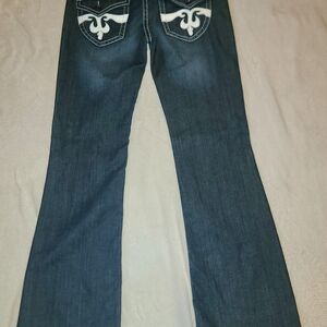Classic Blue Boot Cut JEANS DE FLEUR Jeans for Juniors